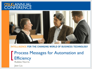 Process Messages for Automation and Efficiency