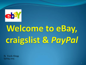 What is eBay? - University of Alaska Fairbanks