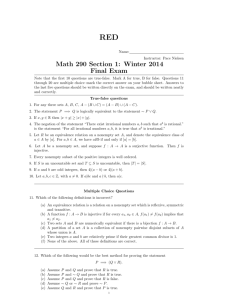 Math 290 Section 1: Winter 2014 Final Exam