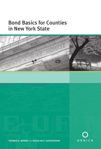 Bond Basics for Counties in New York State
