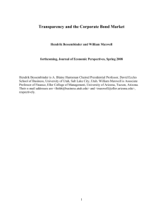 Transparency and the Corporate Bond Market