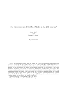 The Microstructure of the Bond Market in the 20th Century