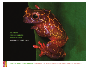 AMAZON CONSERVATION ASSOCIATION ANNUAL REPORT 2014