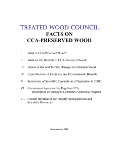 facts on cca-preserved wood
