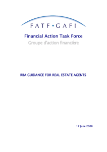 FATF Guidance on the RBA for Real Estate Agents pdf, 181kb