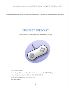 strategy forecast - StudentTheses@CBS