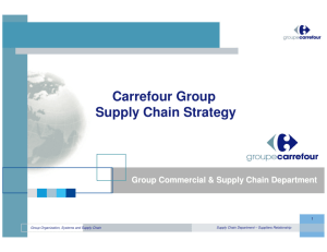 Carrefour Group Supply Chain Strategy
