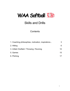 Softball Skills and Drills