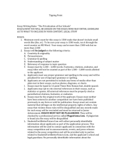 Tipping Point Essay Writing Rules “The Privatization of
