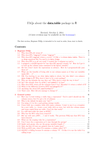 FAQs about the data.table package in R