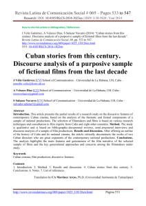 Cuban stories from this century. Discourse analysis of a purposive