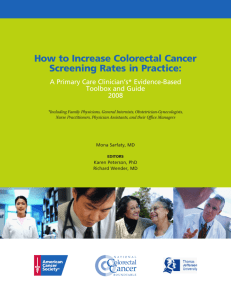 How to Increase Colorectal Cancer Screening Rates in Practice: