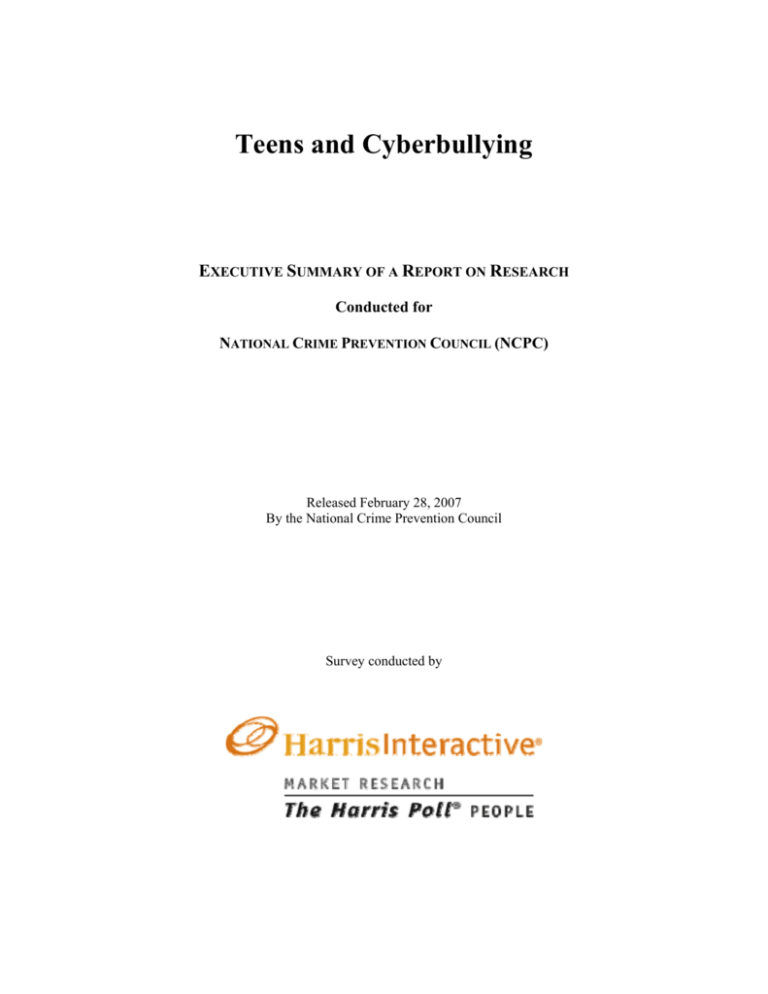 cyberbullying research paper chapter 2