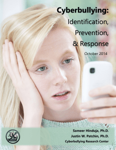 Cyberbullying Identification, Prevention, and Response