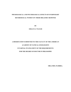 physiological and psychological effects of overweight heterosexual