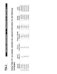 Using Table 14-1 as needed, calculate the required information for