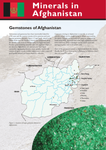 Minerals in Afghanistan - British Geological Survey
