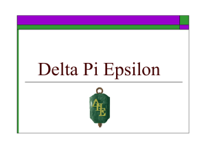 The Delta Pi Epsilon Journal