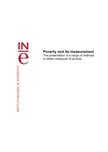 Poverty and its measurement – The presentation of a range of