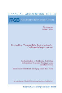 Receivables—Troubled Debt Restructurings by Creditors