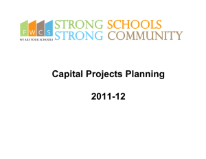 Capital Projects Fund - Fort Wayne Community Schools