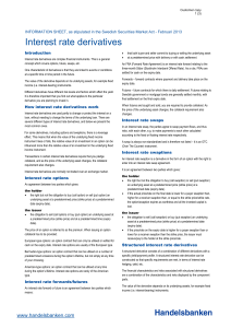 Interest rate derivatives