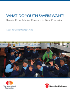 what do youth savers want? - The MasterCard Foundation