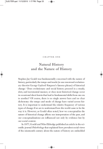 (in PDF) the extract, "Natural History and the Nature of History"