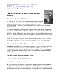 Q&A with Paul Gross, author of Extreme Michigan Weather