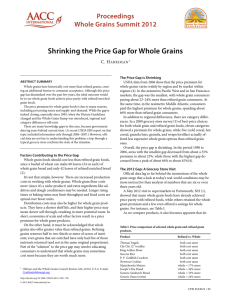 Shrinking the Price Gap for Whole Grains