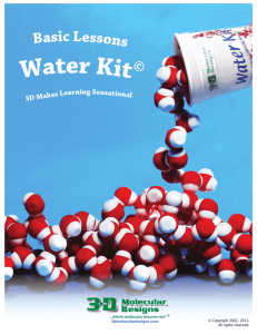 Water Kit© - 3D Molecular Designs