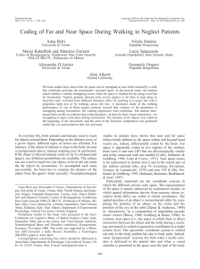 Coding of Far and Near Space During Walking in Neglect Patients