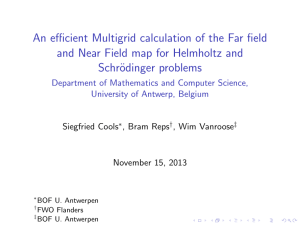 An efficient Multigrid calculation of the Far field and Near Field map