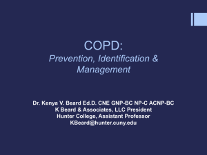 COPD: Prevention, Identification & Management
