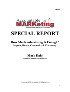 special report - Accountable Marketing