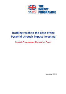 Tracking reach to the Base of the Pyramid through impact investing