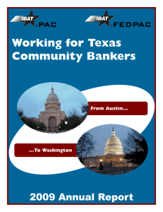Working for Texas Community Bankers