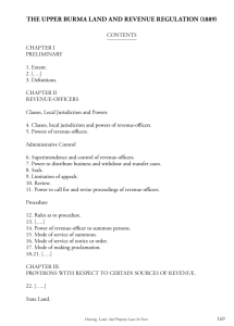 the upper burma land and revenue regulation (1889)