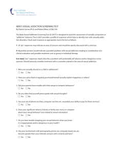 MEN'S SEXUAL ADDICTION SCREENING TEST