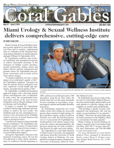 Coral Gables News - Miami Urology & Sexual Wellness Institute