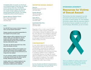 Resources for Victims of Sexual Assault
