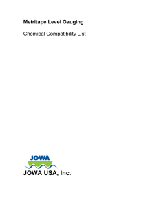 Chemical Compatibility List