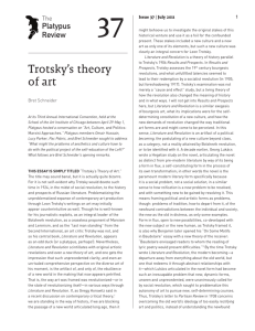 Trotsky's theory of art