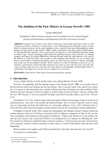 The abolition of the Past: History in George Orwell's 1984
