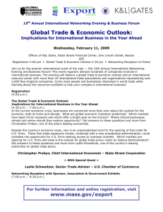 Global Trade & Economic Outlook - Global Business Alliance of New
