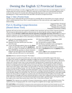 Owning the English 12 Provincial Exam