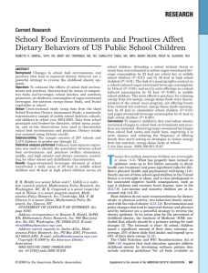 - Journal of the Academy of Nutrition and Dietetics