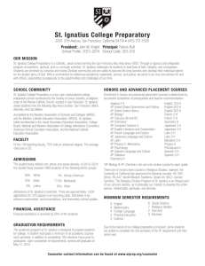 School Profile - St. Ignatius College Preparatory