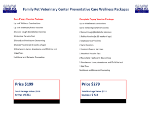 Annual Wellness Packages- Canine