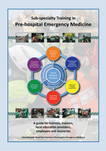 Pre-hospital Emergency Medicine